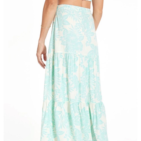 PANEROS Floral Midi Skirt Set NWOT sz XS Aloha print - Picture 5 of 12